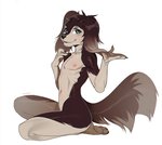 anthro biped blue_eyes feet fingers kneeling male nipples nude smile solo toes eihman canid canine canis domestic_dog mammal 2021 digital_media_(artwork) hi_res