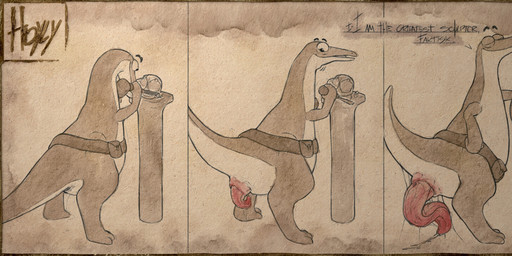 3_toes 5_fingers animal_genitalia animal_penis anthro anus aroused becoming_erect big_penis biped bodily_fluids bottom_heavy butt claws cloaca cloaca_juice cloacal_penis coy cum dialogue digitigrade erection feet finger_claws fingers genital_fluids genital_slit genitals logo long_tail looking_at_self looking_back male male_anthro monotone_background multicolored_penis nude paws penile penis pink_penis prehensile_penis presenting proud raised_tail ratite_penis rear_view red_penis sculpture seminal_groove shy simple_background slightly_chubby slightly_chubby_anthro slightly_chubby_male small_anus smile solo standing statue tail text textured_background thick_penis thick_thighs three-quarter_view toes tools toony two_tone_penis wide_hips hdyly sture_(character) dinosaur prehistoric_species reptile scalie 2026 absurd_res artist_logo artist_name colored_sketch digital_drawing_(artwork) digital_media_(artwork) english_text hi_res signature sketch male_(lore)