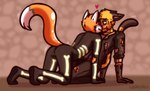 age_difference anthro blush bone butt clothing costume crawling duo fake_blood fur heart_symbol holidays male male/male markings motion_lines orange_body orange_fur principal principal_and_student simple_background spots spotted_markings student tail teacher teacher_and_student teacher_on_student tight_clothing tightsuit yellow_body yellow_fur solarlewds halloween zoophobia spam_(zoophobia) zechariah_(zoophobia) canid canine cheetah felid feline fox mammal digital_media_(artwork) hi_res