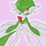 blush female long_legs micro_calves micro_legs micro_thighs red_eyes slim solo thin_calves thin_legs thin_thighs pasaran nintendo pokemon gardevoir generation_3_pokemon pokemon_(species) 1:1 digital_media_(artwork) low_res oekaki