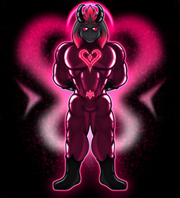anthro black_background black_body black_fur black_horn bodysuit bulge clothing corruption fur glowing glowing_markings highlights_(coloring) horn latex latex_clothing latex_skinsuit liquid_latex magenta_body magic male markings muscular muscular_anthro muscular_male pupils red_sclera simple_background skinsuit solo sparkles symmetry tattoo tight_clothing white_pupils rapturewraith auros_(rapturewraith) bovid caprine caprine_demon deity demon goat goat_demon mammal 2026 digital_media_(artwork) hi_res