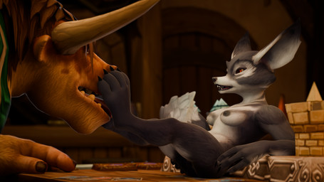 anthro areola big_ears breasts duo feet female female_anthro floppy_ears foot_fetish foot_lick grey_nipples licking male nipples paws red_eyes seductive small_breasts tail tongue tongue_out jabascript69 blizzard_entertainment warcraft bovid bovine canid canine mammal tauren vulpera 16:9 3d_(artwork) 4k absurd_res digital_media_(artwork) hi_res widescreen