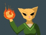 anthro female fire magic solo noxid bethesda_game_studios microsoft oblivion prequel_adventure the_elder_scrolls katia_managan felid khajiit mammal 2011