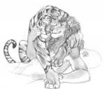blotch feline lion male mammal plain_background tiger white_background
Rating: Safe
Score: 7
User: Vinea
Date: April 11, 2014