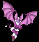 anthro big_breasts big_ears breasts fangs feet female flying fur hair huge_breasts looking_at_viewer nipples nude open_mouth puffy_nipples purple_body simple_background smile solo tail tail_tuft talons teeth toes tuft white_body white_fur wings yellow_eyes ravrous dragon_quest dragon_quest_xi square_enix animal_humanoid bat bat_humanoid humanoid mammal mammal_humanoid succubat_(dragon_quest) absurd_res alpha_channel digital_media_(artwork) hi_res