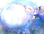 anthro areola belly big_belly big_breasts breasts bright female holding_breast huge_belly huge_breasts hyper hyper_belly hyper_breasts navel nipples solo stuffing underwater water leonkatlovre nintendo pokemon ari_(youngsky) generation_7_pokemon pokemon_(species) primarina 2021