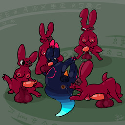 anal anthro ball_fondling balls big_balls big_breasts bodily_fluids breasts butt claws clone crouching erection feet fellatio fondling gangbang genital_fluids genitals group group_sex gynomorph holding_balls holding_ear holding_penis huge_balls intersex intersex/male leaking_precum looking_at_another looking_at_genitalia looking_at_penis lying male masturbation on_back oral painted_claws penile penis precum precum_on_ground precum_on_penis red_body rimming rimming_male saggy_balls saliva saliva_string scar sex sheathed_tapering_penis spread_butt spread_legs spreading tail toe_claws erinthebat rain_world videocult artificer_(rain_world) inv_(rain_world) slugcat 1:1 2025 absurd_res hi_res