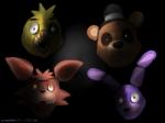 anthro clothing glowing glowing_eyes group hat headgear headwear machine male top_hat unknown_artist zackamperez five_nights_at_freddy's scottgames bonnie_(fnaf) chica_(fnaf) foxy_(fnaf) freddy_(fnaf) animatronic avian bear bird canid canine chicken fox galliform gallus_(genus) lagomorph leporid mammal phasianid rabbit robot hi_res