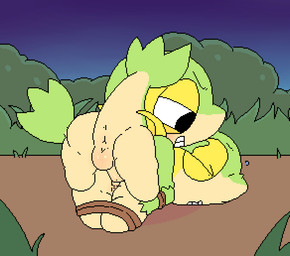3_fingers ambiguous_gender ambiguous_penetrated anal anal_penetration anal_wink animated_gif anthro anus ball_slap balls bdsm black_eyes blush bodily_fluids bouncing_balls bouncing_butt bound butt cum cum_in_ass cum_inside detailed_background dominant dominant_male duo erection fingers forced genital_fluids genitals humanoid_genitalia humanoid_penis intraspecies looking_pleasured lying male male/ambiguous male_penetrating male_penetrating_ambiguous on_front orgasm outside penetration penis pixelated rape rear_view restrained restraints rope sex shaking_butt slap speech_bubble submissive submissive_ambiguous throbbing throbbing_balls tight_balls twitching young conditional_dnp watermelon_(artist) nintendo pokemon generation_5_pokemon pokemon_(species) snivy 2016 aliasing animated digital_media_(artwork) long_playtime loop pixel_(artwork) pixel_animation
