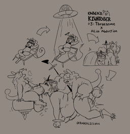 abdominal_bulge alien_abduction anal anal_penetration ankles_tied antennae_(anatomy) anthro arms_tied balls big_balls big_penis bikini blush bodily_fluids bound butt butt_grab captured clothing eyewear forced forced_anal forced_oral foreskin from_behind_position genital_fluids genitals grinding group group_sex hair hair_bun hair_over_eyes hand_on_butt hand_on_penis horn huge_balls huge_penis imminent_sex male male/male mane mane_hair oral overweight overweight_male paws penetration penis perching_position precum sex size_difference slightly_chubby small_dom_big_sub spade_tail sunglasses surprise_sex surprised_face swimwear tail tail_tied teary_eyes threesome tractor_beam trio two-piece_swimsuit ufo kaberlici0us mythology kaber alien canid canid_demon canine canis demon domestic_dog hellhound mammal mythological_canine mythological_creature shiba_inu spitz hi_res sequence