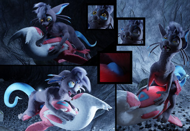 ambiguous_penetration animal_genitalia barbel_(anatomy) black_hair blue_body blue_fur blue_inner_ear blue_penis blue_tail bodily_fluids breath brown_body brown_fur cave claws cum cum_inside duo ears_back ears_up erection eye_roll eyes_closed fangs feathers feet female female_feral female_on_bottom female_penetrated feral feral_on_bottom feral_on_feral feral_on_top feral_penetrated feral_penetrating feral_penetrating_feral flesh_whiskers flippers fluffy flying flying_sex forked_tongue from_front_position fur genital_fluids genitals glowing glowing_belly hair holding_partner knot knotting leg_wrap looking_pleasured lying male male/female male_feral male_on_top male_penetrating male_penetrating_female missionary_position moan narrowed_eyes non-canine_knot nude on_back on_bottom on_top open_mouth orange_eyes orange_pawpads orgasm orgasm_face outside outside_sex panting pawpads penetration penile penile_penetration penis penis_in_vagina pivoted_ears pointy_ears red_body red_fur rock scales scaly_tail sex sharp_teeth tail teeth toe_claws tongue tongue_out vaginal vaginal_penetration white_body white_fur wings yellow_eyes neonwabbit dreamertooth_(modeler) rasterraccoon_(modeler) mythology nintendo pokemon flye avian dragon furred_dragon furred_scalie generation_3_pokemon hybrid kangaroo latias legendary_pokemon macropod mammal marsupial mythological_creature mythological_scalie pokemon_(species) scalie wingless_dragon 2025 3d_(artwork) absurd_res blender_(artwork) blender_cycles_(artwork) digital_media_(artwork) hi_res huge_filesize