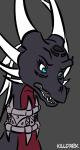 dialogue female feral horn male open_mouth text tongue killdark activision mythology spyro_the_dragon corrupt_cynder cynder spyro dragon mythological_creature mythological_scalie scalie 2018 2d_animation animated digital_media_(artwork) english_text short_playtime