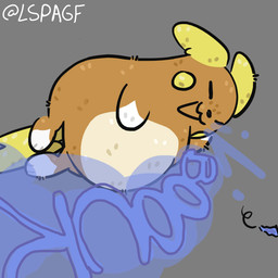 belly big_belly burp_cloud burp_fetish burping candy_wrapper ears_back feral fur lying male on_side orange_body orange_fur overweight pivoted_ears solo tail lspagf nintendo pokemon alolan_form alolan_raichu generation_7_pokemon mammal pokemon_(species) regional_form_(pokemon) rodent 1:1 absurd_res hi_res