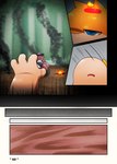 fire forest male plant speech_bubble text tree darrow0 nintendo pokemon mo_(darrow) yuel generation_2_pokemon generation_5_pokemon krookodile pokemon_(species) quilava comic english_text hi_res