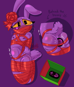 abdominal_bulge anal anal_penetration anthro bdsm blush blushing_profusely bodily_fluids bondage bound bow_ribbon breath buttplug buttplug_in_ass buttplug_insertion buttplug_vibrator covered_mouth gift looking_at_viewer male multiple_angles object_in_ass panting penetration plug_(sex_toy) plug_insertion questionable_consent remote_vibrator restrained_arms restrained_legs ribbons scut_tail sex_toy sex_toy_in_ass sex_toy_insertion short_tail solo tail tears vibrator vibrator_in_ass tw1nkd3m0n glitch_productions the_amazing_digital_circus jax_(tadc) lagomorph mammal