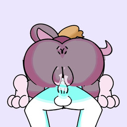 anthro anthro_penetrated anus big_butt blonde_hair bodily_fluids butt duo ene't female female_on_human female_penetrated genital_fluids genitals hair human_penetrating_female male male/female male_penetrating male_penetrating_female nude penetration penile penile_penetration penis penis_in_vagina purple_body sex tail teeth vaginal vaginal_penetration vulva human mammal murid murine rodent 1:1 animated animated_webp hi_res