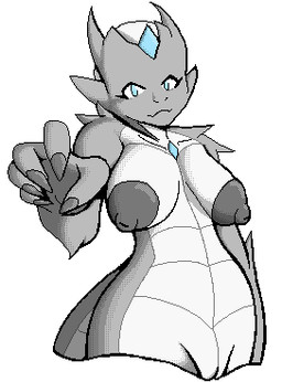 anthro areola big_areola big_breasts big_butt big_nipples blue_eyes breasts butt dark_nipples female female_anthro front_view genitals grey_body grey_nipples hair horn looking_at_viewer navel nipples non-mammal_breasts non-mammal_navel non-mammal_nipples nude nude_anthro nude_female plump_labia puffy_areola puffy_nipples scales solo tail ventral_scales vulva white_body white_hair wide_hips reakuthecrate mythology keri_(reakuthecrate) dragon mythological_creature mythological_scalie scalie aliasing binary_drawing digital_drawing_(artwork) digital_media_(artwork) low_res pixel_(artwork)