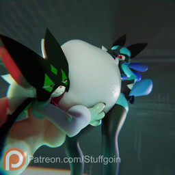 anthro anthro_pred belly big_belly breasts death digestion duo fatal_vore female female/female female_pred huge_belly instant_digestion moan rapid_digestion rubbing thick_thighs vore sound_warning stuffgoin nintendo pokemon generation_4_pokemon generation_9_pokemon lucario meowscarada pokemon_(species) 1:1 3d_(artwork) 3d_animation animated digital_media_(artwork) high_framerate short_playtime sound video