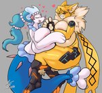 anthro areola big_breasts breast_smother breasts busty_feral cuddling female feral group heart_symbol huge_breasts male pink_areola smothering thick_thighs trio glubtastic bandai_namco digimon nintendo pokemon digimon_(species) domestic_cat felid feline felis generation_7_pokemon human maine_coon mammal meicrackmon meicrackmon_(original) meicrackmon_normal_mode pokemon_(species) primarina hi_res