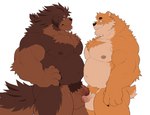 anthro anthro_on_anthro balls belly big_balls black_nose body_hair brown_body brown_fur chest_hair chest_tuft countershading duo flaccid foreskin frottage fur genitals hairy_balls huge_balls humanoid_genitalia humanoid_hands humanoid_penis kemono male male/male moobs nipples overweight overweight_male partially_retracted_foreskin penile penis pubes realistic_penis_size sex simple_background thick_penis tuft white_background takemoto_arashi kumamoto_(character) mastiff_(takemoto_arashi) bear canid canine canis domestic_dog mammal ursine 2021 hi_res