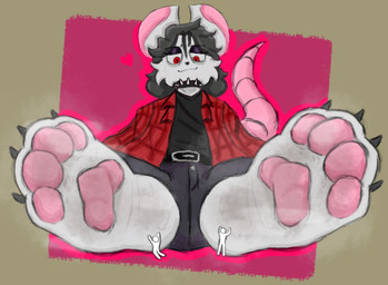 ambiguous_gender anthro bodily_fluids dirty dirty_feet feet foot_fetish foot_focus foot_lick forced group heart_symbol intersex intersex/male licking looking_at_another looking_down looking_pleasured macro male micro micro_abuse musk musky_feet smile smirk sweat sweatdrop sweaty_feet tongue trio worship worshipping_paw ratfucker616 john_(ratfucker616) human humanoid mammal murid murine rat rodent
