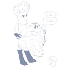 anthro aroused body_outline different_artstyle digestion digestion_noises duo fatal_vore feet female female_prey half-closed_eyes male male/female male_pred narrowed_eyes prey_imprint prey_outline scared_prey standing talon_hands talons tight_belly toes tufted_fur uncaring_pred vore young young_prey unknown_artist hellaverse helluva_boss octavia_(helluva_boss) stolas_(helluva_boss) avian bird owl owl_demon unknown_species 1:1 absurd_res blue_and_white hi_res monochrome incest_(lore)