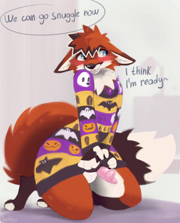 animal_genitalia animal_penis anthro balls big_tail blue_eyes bottomless bottomless_male canine_genitalia canine_penis clothed clothing dialogue erection femboy fluffy fluffy_tail fur genitals hair kneeling knot male open_mouth penis shy simple_background small_waist smile solo tail thick_thighs wide_hips lephkas canid canine canis fox mammal 2d_animation absurd_res animated hi_res motion_tweening no_sound short_playtime video