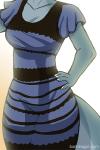 anthro blue_body blue_scales breasts cleavage clothed clothing dress faceless_character faceless_female female non-mammal_breasts scales solo tail text torso_shot unknown_artist bad_dragon european_mythology mythology janine_(bad_dragon) dragon mythological_creature mythological_scalie scalie western_dragon wingless_dragon animated digital_media_(artwork) english_text meme short_playtime