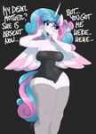 anthro anthrofied big_breasts blue_eyes blue_hair blue_tail blush breasts clothed clothing curvy_figure dialogue female fingers hair horn legwear long_hair multicolored_hair open_mouth pink_hair pink_tail solo stockings tail text thick_thighs thigh_highs tongue two_tone_hair two_tone_tail unicorn_horn voluptuous white_body wide_hips wings flutterthrash friendship_is_magic hasbro my_little_pony mythology flurry_heart_(mlp) equid equine mammal mythological_creature mythological_equine winged_unicorn absurd_res english_text hi_res portrait three-quarter_portrait