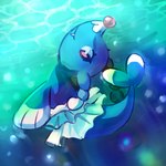 black_eyes blue_body closed_smile female feral mouth_closed pink_nose pink_pupils pupils smile solo underwater water white_sclera flavia-elric nintendo pokemon panini_(yapc) brionne generation_7_pokemon pokemon_(species) 1:1 2017 digital_media_(artwork) hi_res