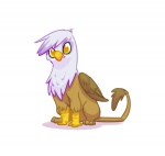 beak brown_body brown_feathers brown_fur feathered_wings feathers female feral fur purple_body purple_feathers simple_background solo tail white_background white_body white_feathers wings carororo friendship_is_magic hasbro my_little_pony mythology gilda_(mlp) avian gryphon mythological_avian mythological_creature 2012