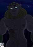 abs anthro genitals humanoid_genitalia humanoid_penis male muscular muscular_anthro muscular_male night nipples outside pecs penis solo ursa-m1nor adventure_time cartoon_network vampire_king avian felid humanoid mammal monster vampire absurd_res hi_res