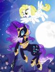 2014 armor blue_eyes building bush cutie_mark duo equine eyeshadow female flower friendship_is_magic gold hair helmet horn house jewelry makeup mammal moon my_little_pony necklace night nightmare_rarity_(mlp) original_character pegasus pixelkitties purple_hair rarity_(mlp) slit_pupils sparkles stars tree unicorn wings yellow_eyes
Rating: Safe
Score: 6
User: 2DUK
Date: April 13, 2014