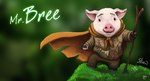 anthro biped black_eyes cape clothed clothing eyebrows grass open_mouth orange_cape orange_clothing plant solo text stivenarts mr._bree_(series) tawstudio_entertainment mr._bree domestic_pig mammal suid suina sus_(pig) 2013 character_name digital_media_(artwork) english_text portuguese_description