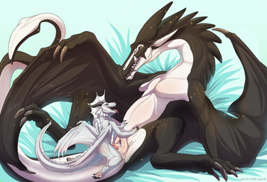 2_penises animal_genitalia animal_penis anthro anthro_on_feral anthro_penetrating anthro_penetrating_feral bestiality biped bodily_fluids claws cum cum_in_vagina cum_inside diphallism dominant duo erection eye_contact female female_on_anthro female_penetrated feral feral_penetrated genital_fluids genitals glaive hemipenes horizontal_diphallism interspecies intraspecies intraspecies_bestiality larger_female larger_feral larger_penetrated larger_sub looking_at_another looking_at_partner lying male male/female male_on_feral male_penetrating male_penetrating_female melee_weapon membrane_(anatomy) membranous_wings multi_genitalia multi_penis nude on_back paws penetration penile penile_penetration penis penis_in_vagina polearm sex size_difference size_play smaller_anthro smaller_male sparkles spread_legs spreading submissive tail tongue tongue_out vaginal vaginal_penetration vulva weapon wings qwertydragon european_mythology mythology argent zera_stormfire dragon glaive_wyvern kobold mythological_creature mythological_scalie scalie western_dragon wyvern 2016