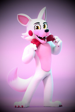 3_toes 4_fingers ambiguous_gender anthro bow_tie casual_nudity claws fangs featureless_crotch feet fingers fur looking_at_viewer open_mouth open_smile pink_background pink_body pink_fur purple_claws red_bow_tie simple_background smile smiling_at_viewer solo standing tail teeth toes white_body white_fur yellow_eyes smashingrenders smashingrenders_(modeler) five_nights_at_freddy's five_nights_at_freddy's_2 scottgames mangle_(fnaf) canid canine fox mammal 3d_(artwork) digital_media_(artwork) full-length_portrait hi_res pink_theme portrait