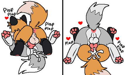 anal anal_penetration animal_genitalia animal_penis anus balls bodily_fluids butt canine_genitalia canine_penis cum cum_in_ass cum_inside ejaculation erection feral feral_on_feral feral_penetrated feral_penetrating feral_penetrating_feral from_front_position genital_fluids genitals knot knotted_penis lying lying_on_another male male/male male_on_bottom male_on_top male_penetrated male_penetrating male_penetrating_male missionary_position multiple_positions on_back on_bottom on_top penetration penile penile_penetration penis penis_in_ass plap rear_view sex spread_legs spreading versatile y_anus xenoyia microsoft minecraft mojang xbox_game_studios maverick_(xenoyia) timber_(xenoyia) canid canine canis fox fox_(minecraft) mammal wolf wolf_(minecraft) 5:3 digital_media_(artwork) low_res oekaki pawprint.ing_(artwork)