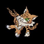 ambiguous_gender anthro claws female fur green_eyes lying male orange_body orange_fur pupils slit_pupils solo lawealewd bandai_namco digimon digimon_ghost_game digimon_(species) domestic_cat felid feline felis maine_coon mammal meicoomon 1:1 alpha_channel