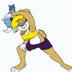 1:1 animated anthro anthro_pred anthro_prey bandeau belly belly_reduction belly_rub big_belly big_breasts bloated blonde_hair blue_body blue_eyes blue_hair bottomwear breast_size_difference breasts buckteeth butt butt_expansion canid canine canis canon_x_oc clothing digestion digital_media_(artwork) down_blouse duo expansion fatal_vore female female_pred female_prey foot_imprint gloves hair handwear head_first humbug_(artist) imprint lagomorph leporid licking licking_lips lola_bunny looney_tunes mammal midriff navel oral_vore pink_nose ponytail_ears rabbit rapid_digestion same_size_vore sharp_teeth short_playtime shorts size_difference stretching struggling struggling_prey swallowing teeth tongue tongue_out topwear torn_bottomwear torn_clothing torn_shorts vore warner_brothers white_clothing white_gloves white_handwear wolf yellow_eyes