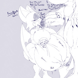 anthro belly big_belly big_breasts big_penis bodily_fluids breast_expansion breasts butt butt_expansion cum cum_in_mouth cum_inflation cum_inside dialogue drinking drinking_cum duo excessive_cum excessive_genital_fluids expansion female genital_fluids genitals gynomorph gynomorph/female gynomorph_penetrating huge_belly huge_breasts huge_penis hyper hyper_belly hyper_breasts hyper_genitalia hyper_penis inflation intersex intersex/female intersex_penetrating lactating leaking_milk milking_self navel navel_popping onomatopoeia outie_navel penetration penis shallow_penetration size_difference sound_effects stretch_marks text thought_bubble vein veiny_belly veiny_breasts wings fuzzybewbs sega sonic_the_hedgehog_(series) alrun_(fuzzybewbs) rouge_the_bat aquatic bat fish mammal shark 1:1 2025 blue_and_white english_description english_text hi_res monochrome