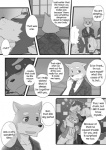 anthro canid canine canis chest_tuft clothing comic cotton_(artist) dialogue domestic_dog english_text fur greyscale male mammal monochrome natsume_(tooboe_bookmark) nitobe text tooboe_bookmark tuft