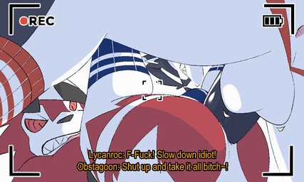 anal anal_penetration animated_webp anthro anthro_on_anthro anthro_penetrated anthro_penetrating anthro_penetrating_anthro anus balls black_penis blush butt clothing duo erection fur genitals jockstrap lying male male/male male_penetrated male_penetrating male_penetrating_male on_back penetration penile penile_penetration penis penis_in_ass perineum recording red_body red_fur sex sharp_teeth teeth thrusting underwear eroinu27 nintendo pokemon generation_7_pokemon generation_8_pokemon lycanroc midnight_lycanroc obstagoon pokemon_(species) 2025 5:3 animated loop