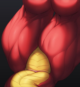 animal_genitalia belly cloaca feral genital_shot genitals horizontal_cloaca male muscular_legs red_body solo tail tailbutt thick_tail yellow_belly wia european_mythology mythology zetralth dragon mythological_creature mythological_scalie scalie western_dragon digital_media_(artwork) hi_res