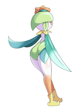 accessory ambiguous_gender ambiguous_humanoid athletic athletic_ambiguous athletic_humanoid butt clothing flower flower_hair flower_in_hair footwear green_body hair hair_accessory leaf leaf_arms leaf_hair leotard looking_at_viewer looking_back multicolored_body not_furry orange_body orange_eyes plant plant_hair pseudo_clothing pseudo_hair rear_view slim slim_humanoid solo white_body yellow_body slurpswamp nintendo pokemon elemental_creature elemental_humanoid flora_fauna generation_8_pokemon hisuian_form hisuian_lilligant humanoid plant_humanoid pokemon_(species) regional_form_(pokemon) 2026 digital_drawing_(artwork) digital_media_(artwork) hi_res