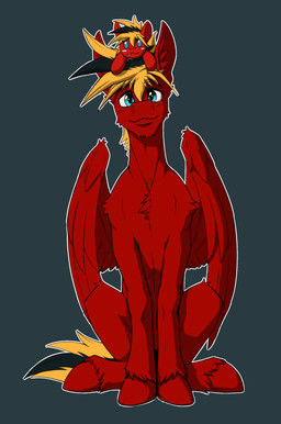 blonde_hair blue_eyes feral fur grey_background hair hooves male plushie red_body red_fur simple_background solo wings twotail813 hasbro my_little_pony mythology gear_(mlp) equid equine mammal mythological_creature mythological_equine pegasus hi_res