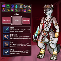 animal_genitalia anthro balls big_balls character_select dagger genitals jewelry male melee_weapon menu_screen nude penis penis_tip sheath solo text video_game_reference videogame_setting weapon cool. risk_of_rain atlas_(tasla_venhyle) mammal mustelid musteline stoat true_musteline weasel 1:1 english_text hi_res
