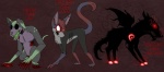 ambiguous_gender anthro black_body black_fur creepy dark dover feral fur group holidays nightmare_fuel quadruped tail vonderdevil british_mythology creepypasta european_mythology halloween mythology the_rake black_shuck canid canine cryptid demon eldritch_abomination mammal monster mythological_canine mythological_creature spectral_dog spirit hi_res