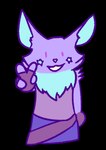 anthro dot_eyes female gesture hand_gesture simple_eyes solo toony v_sign garmore bandai_namco digimon comica_(garmore) canid canine digimon_(species) fox mammal renamon alpha_channel colored colored_line_art line_art