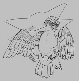 ambiguous/ambiguous ambiguous_gender animal_genitalia beak big_fingers blush bodily_fluids carrying_another cloaca cloaca_juice duo feathers feet feral fingering front_view genital_fluids genitals grey_background interspecies looking_pleasured precum simple_background tail tail_feathers talons toes wet wings yaroul nintendo pokemon avian bird ditto_(pokemon) generation_1_pokemon ghost haunter pidgeotto pokemon_(species) spirit greyscale hi_res monochrome