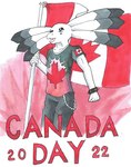 alternative_fashion anthro canada clothed clothing day flag flag_(object) flag_clothing goth holding_flag holding_object holidays male mapleleaf open_mouth proud simple_background smile solo tradition nyghtmar3 canada_day axl_(nyghtmar3) amphibian axolotl marine mole_salamander salamander 2022